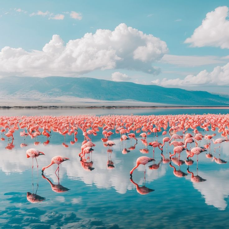 Lake Manyara National Park Tanzania flamingos
